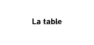 logo La Table